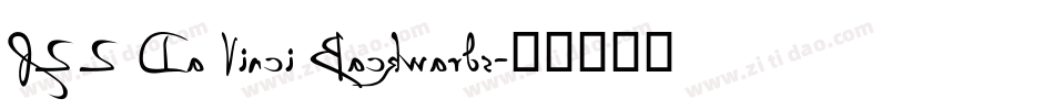 P22 Da Vinci Backwards字体转换